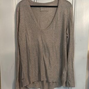 Zadig & Voltaire Brown Ribbed Relaxed Blouse
